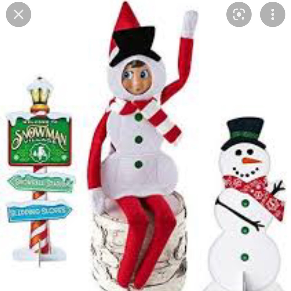 Elf on a shelf snowmen outfit NWT